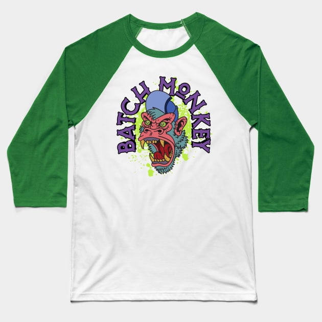 Batch Monkey Baseball T-Shirt by Hassified